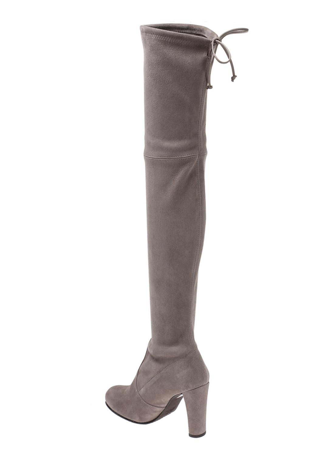 Grey Highland over the knee boots Stuart Weitzman Vitkac Germany